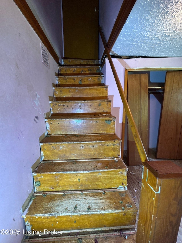 view of stairway