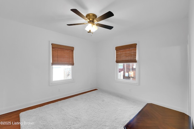 2410 Sherry Rd, Louisville, KY 40217 - empty room featuring healthy amount of natural light, baseboards, and ceiling fan