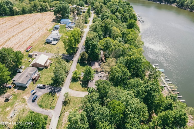 656 Hinton Hills Loop, Hardinsburg, KY 40143 - aerial view of property and surrounding area with a large body of water