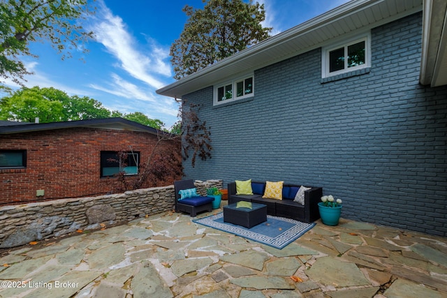 view of patio / terrace with an outdoor hangout area