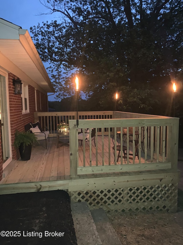 132 Goodloe Ave, Bloomfield, KY 40008 - view of wooden deck