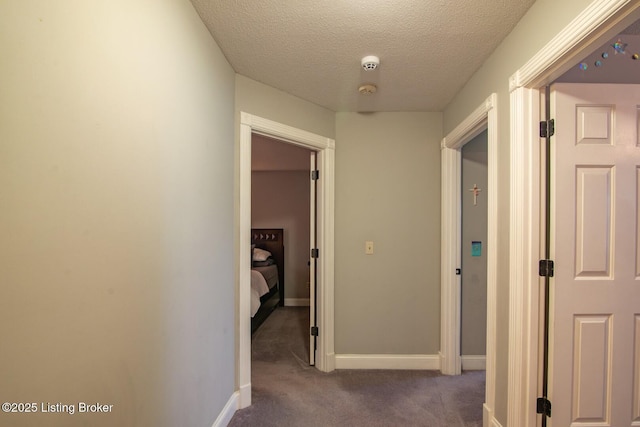 395 Poplar Trce, Elizabethtown, KY 42701 - hall featuring carpet flooring, baseboards, and a textured ceiling