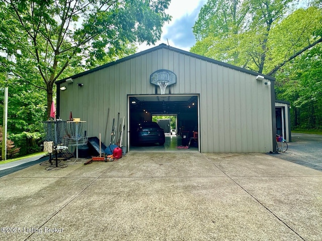 2212 Duff Rd, Leitchfield, KY 42754 - view of outdoor structure featuring concrete driveway