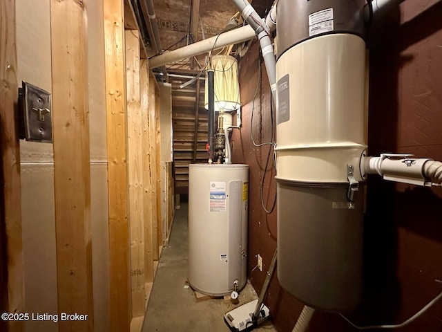 2212 Duff Rd, Leitchfield, KY 42754 - utility room featuring water heater and a central vacuum unit