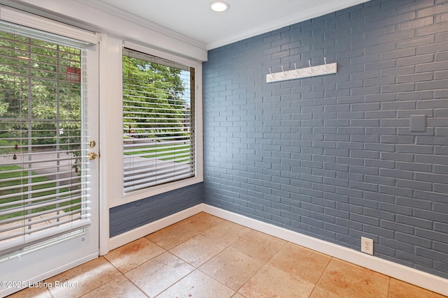 2804 Mayford Way, Louisville, KY 40220 - spare room featuring crown molding, healthy amount of natural light, and light tile patterned flooring