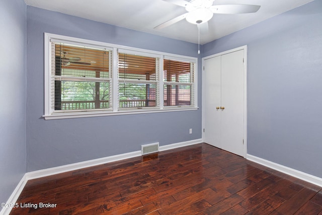 2804 Mayford Way, Louisville, KY 40220 - spare room with a ceiling fan and wood finished floors