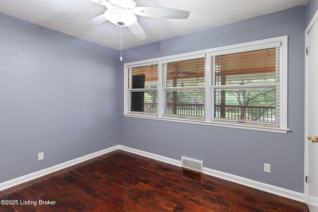 2804 Mayford Way, Louisville, KY 40220 - spare room with dark wood-style flooring and a ceiling fan