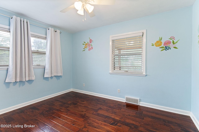 2804 Mayford Way, Louisville, KY 40220 - unfurnished room with ceiling fan and dark wood finished floors
