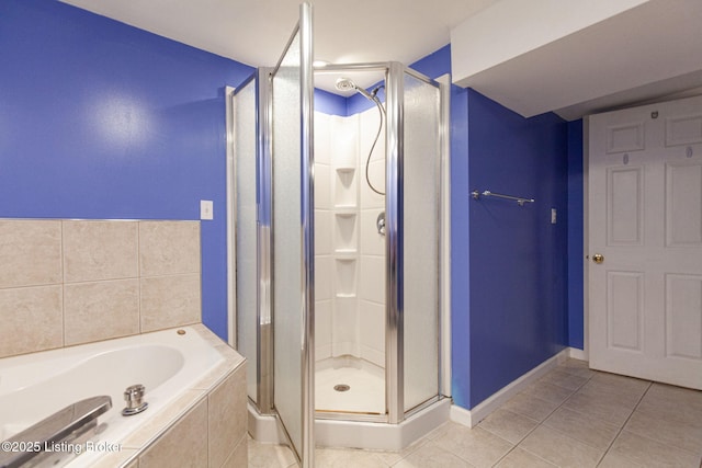 2804 Mayford Way, Louisville, KY 40220 - bathroom with tile patterned floors, a shower stall, and a bath