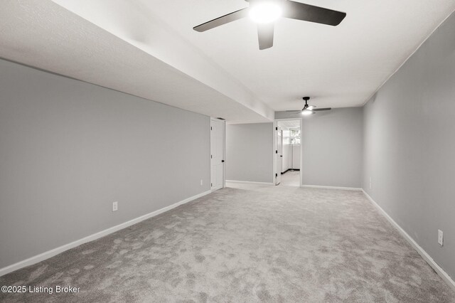 10707 Hickory Cove Ct, Louisville, KY 40245 - spare room with ceiling fan, carpet, and baseboards