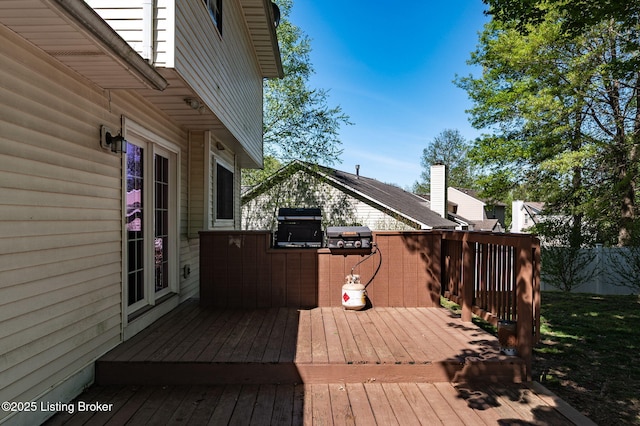 10707 Hickory Cove Ct, Louisville, KY 40245 - wooden deck with grilling area