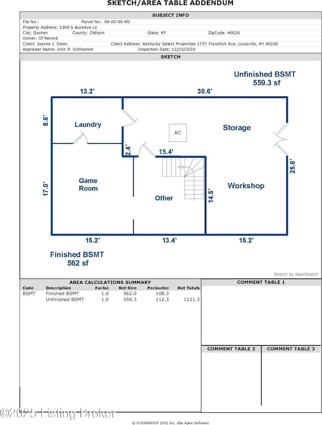 1309 S Buckeye Ln, Goshen, KY 40026 - home floor plan