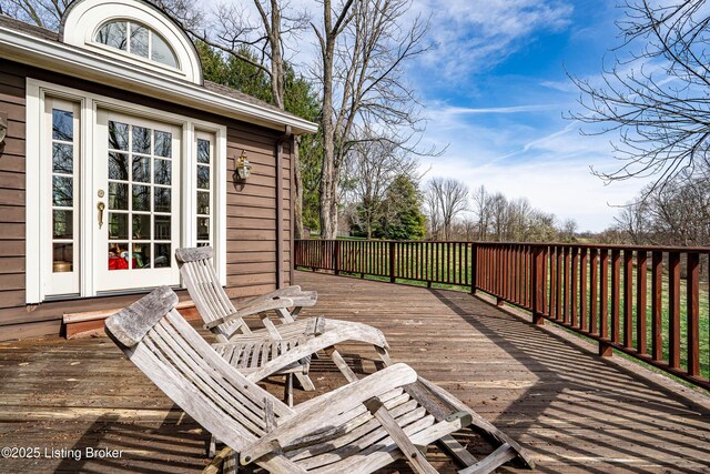 1309 S Buckeye Ln, Goshen, KY 40026 - view of wooden deck