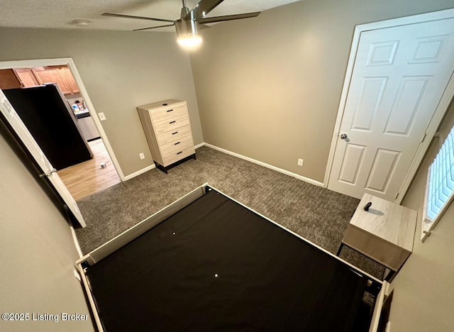 2512 S 4th St, Louisville, KY 40208 - unfurnished bedroom featuring carpet, baseboards, and ceiling fan