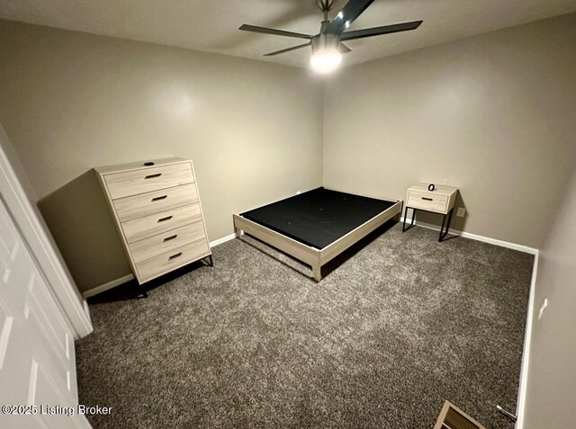 2512 S 4th St, Louisville, KY 40208 - bedroom featuring dark carpet, baseboards, and ceiling fan