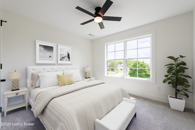 4227 Stilger Cir, Louisville, KY 40299 - carpeted bedroom featuring a ceiling fan and baseboards