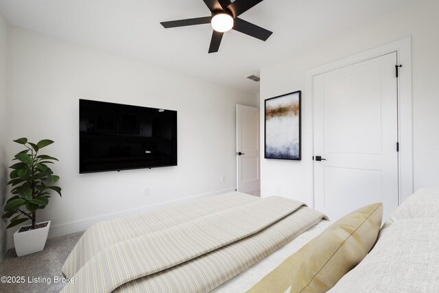 4227 Stilger Cir, Louisville, KY 40299 - carpeted bedroom featuring baseboards and a ceiling fan