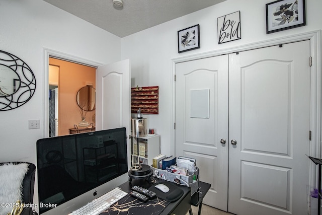 view of home office