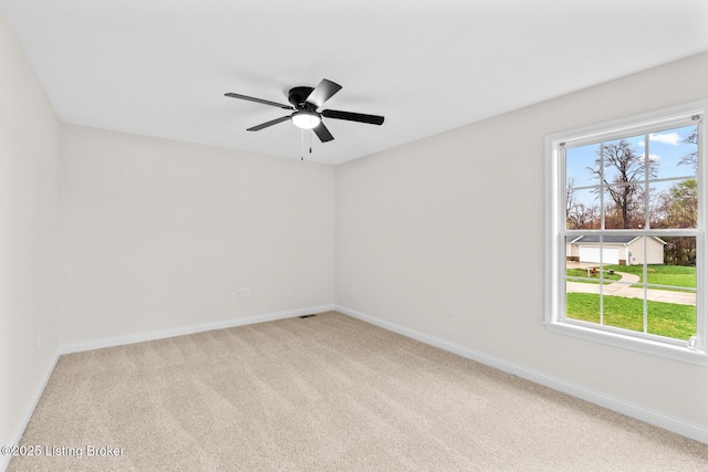 510 University Dr, Radcliff, KY 40160 - empty room with carpet flooring, baseboards, and a ceiling fan