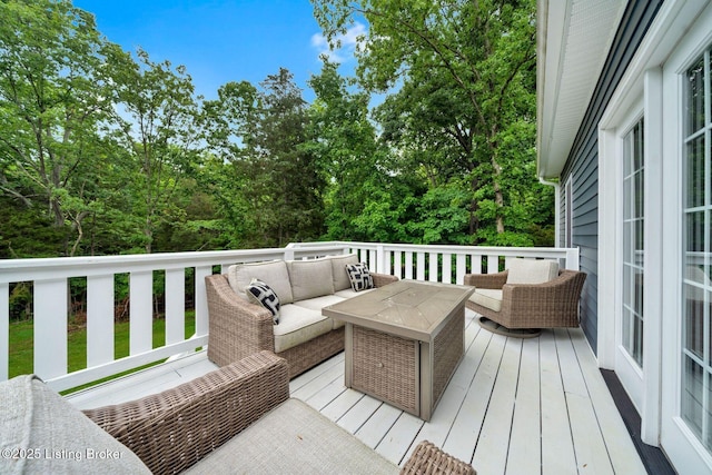 90 Glenn Eagle Rd, Brandenburg, KY 40108 - wooden terrace featuring an outdoor hangout area