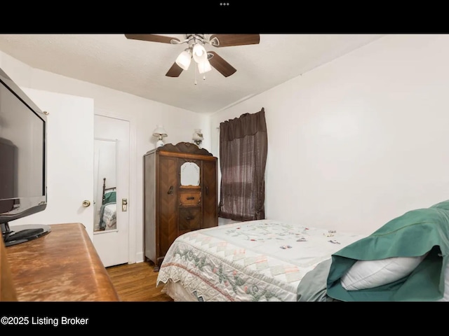4328 S 1st St, Louisville, KY 40214 - bedroom featuring wood finished floors and ceiling fan