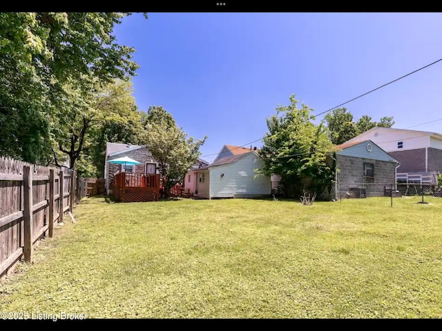 4328 S 1st St, Louisville, KY 40214 - view of yard with a wooden deck