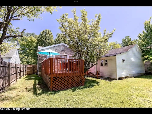 4328 S 1st St, Louisville, KY 40214 - rear view of house with a deck
