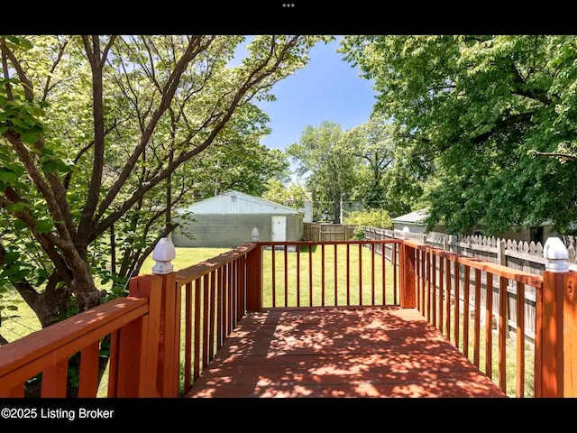 4328 S 1st St, Louisville, KY 40214 - view of wooden deck