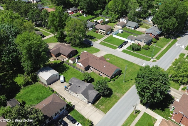 7601 Greenfield Ave, Louisville, KY 40214 - aerial view of property and surrounding area featuring nearby suburban area
