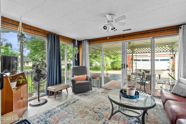 200 Derby Ave, Louisville, KY 40218 - sunroom with a ceiling fan and plenty of natural light