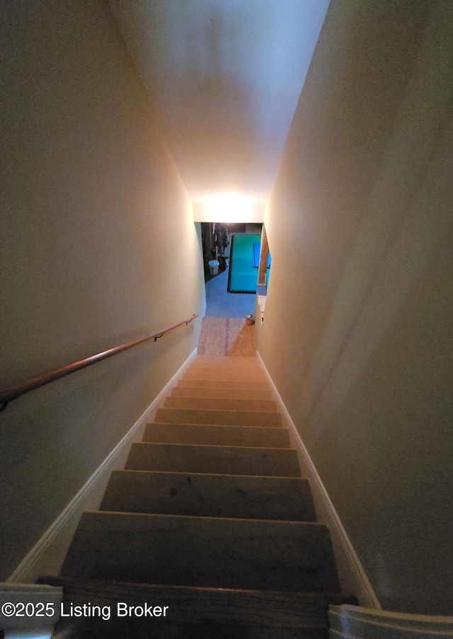 view of stairway