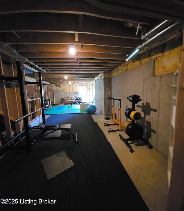 view of workout room