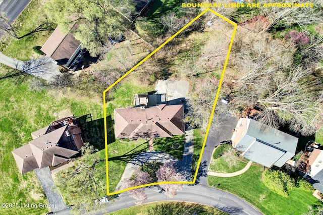 7208 Iron Gate Ct, Louisville, KY 40241 - aerial overview of property's location featuring property boundaries highlighted