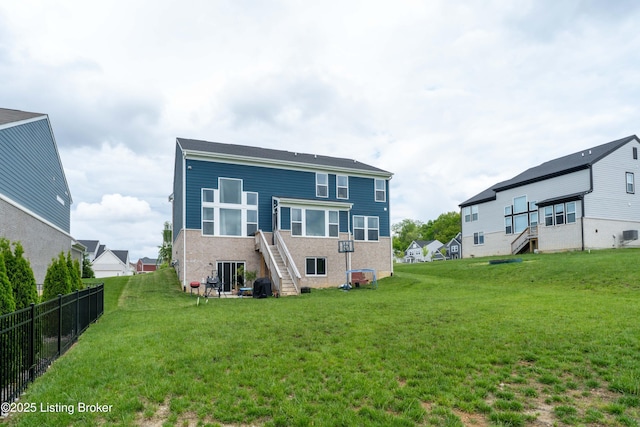 15803 Stonehouse Ct, Louisville, KY 40245 - back of property featuring stairway and brick siding