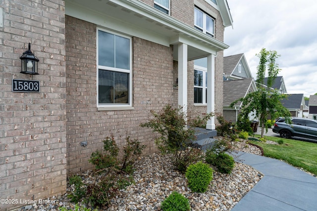 15803 Stonehouse Ct, Louisville, KY 40245 - property entrance with brick siding