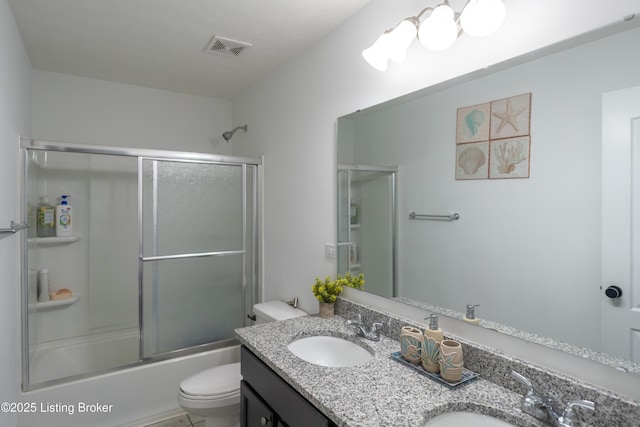 15803 Stonehouse Ct, Louisville, KY 40245 - bathroom with double vanity and enclosed tub / shower combo