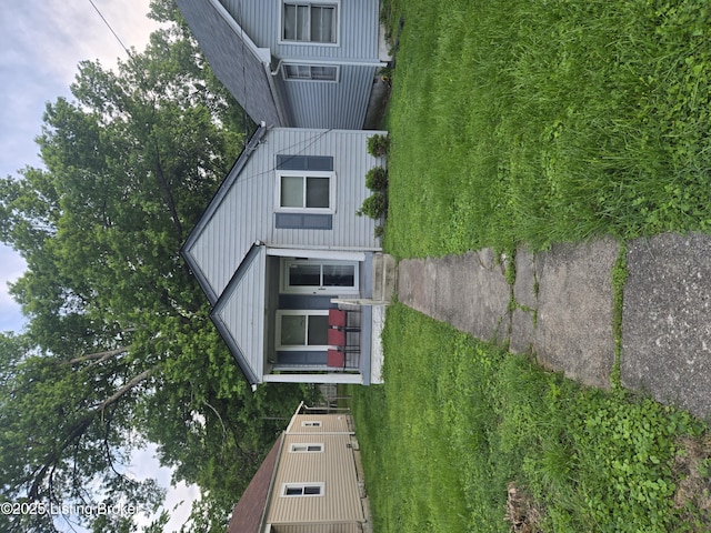 view of front facade featuring board and batten siding