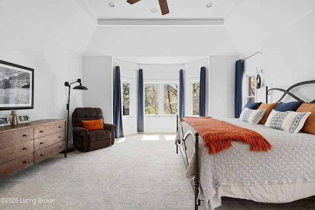 7006 Breakwater Pl, Prospect, KY 40059 - carpeted bedroom featuring a tray ceiling and ceiling fan