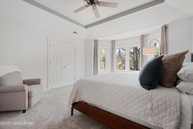 7006 Breakwater Pl, Prospect, KY 40059 - bedroom with carpet floors and ceiling fan