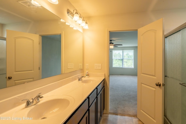 7618 Fair Ln, Louisville, KY 40291 - full bath with double vanity