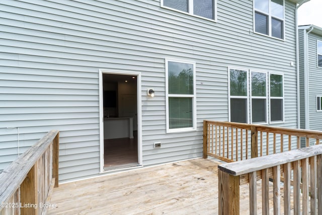 7618 Fair Ln, Louisville, KY 40291 - view of wooden deck