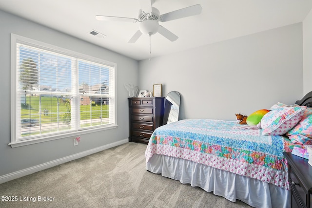 3403 Heather Wood Dr, La Grange, KY 40031 - carpeted bedroom with baseboards and a ceiling fan