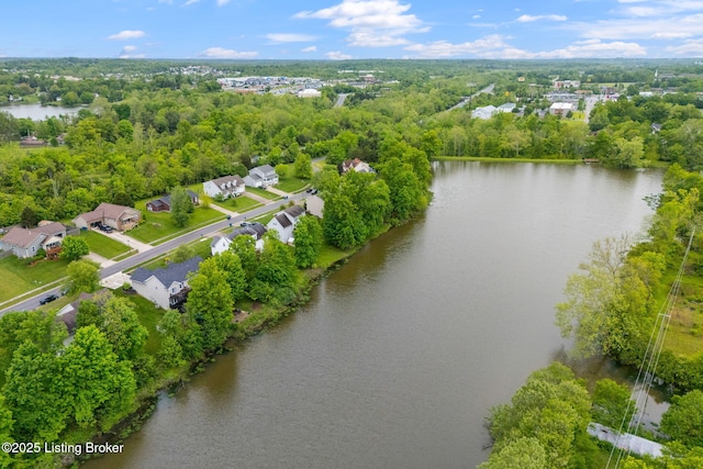 1613 E Crystal Dr, La Grange, KY 40031 - aerial view of residential area featuring a large body of water