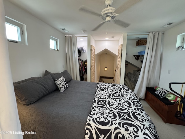 3031 Beech Grove Rd, Lebanon Junction, KY 40150 - carpeted bedroom featuring a closet and ceiling fan
