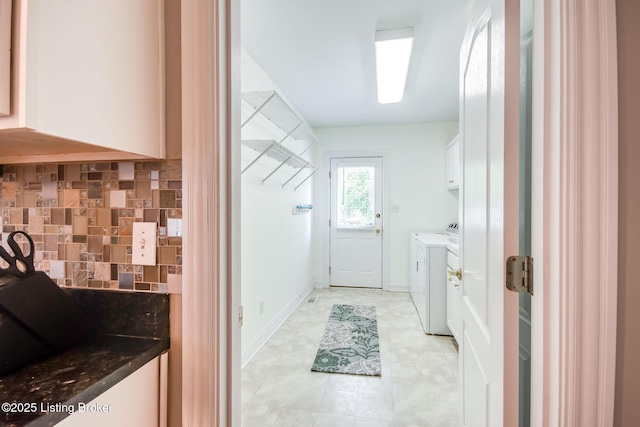 6516 Norman Ct, Crestwood, KY 40014 - laundry area with washing machine and clothes dryer and cabinet space