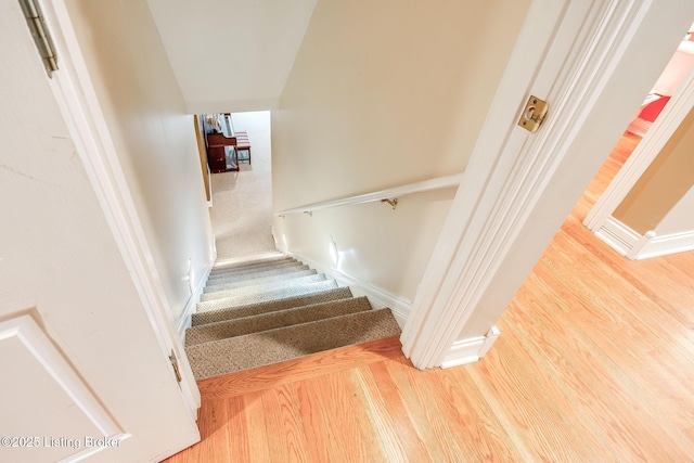 6516 Norman Ct, Crestwood, KY 40014 - stairs with wood finished floors and baseboards