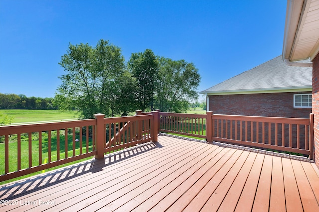 7911 Windgate Dr, Louisville, KY 40291 - wooden terrace with a lawn