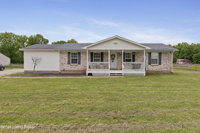 2010 Beech Grove Rd, Shepherdsville, KY 40165 - single story home with a porch, brick siding, and roof with shingles