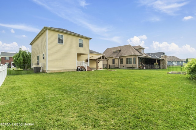 182 Washington Commons Dr, Mt Washington, KY 40047 - rear view of house featuring a gazebo