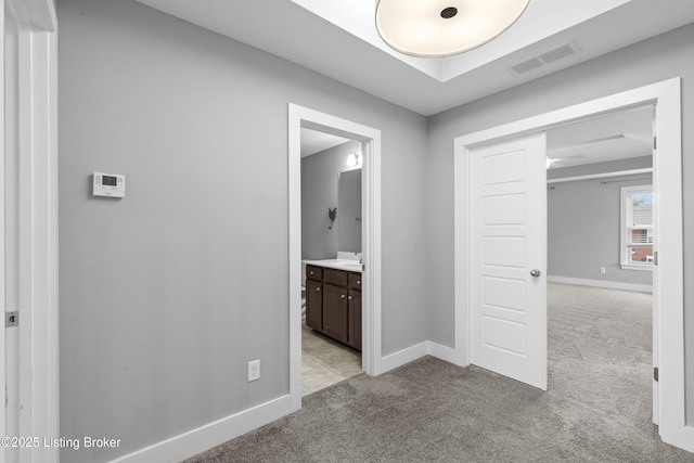 182 Washington Commons Dr, Mt Washington, KY 40047 - hallway featuring light colored carpet and baseboards